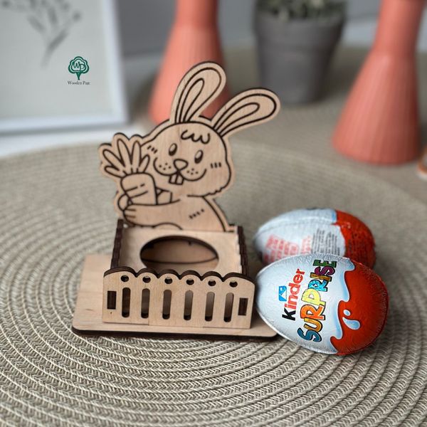 Wooden stand for Easter eggs "Bunny"