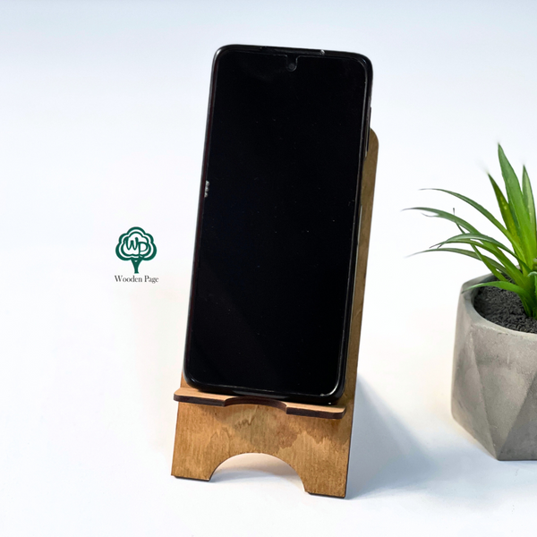 Phone stand with personalized engraving
