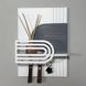 Designer key holder in grey and white