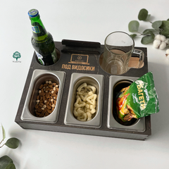 Beer box with food containers For videos