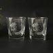 Gift set of glasses with creative engraving