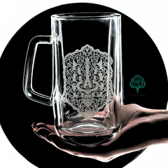 Beer glass with engraving as a gift for a man