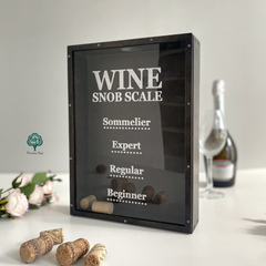 Копилка для винных пробок Wine snob scale