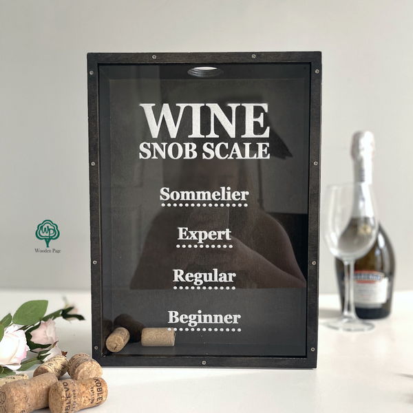 Копилка для винных пробок Wine snob scale