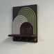 Designer wall key holder in Art Deco style