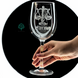 Wine glass with double engraving "Witches do not age"