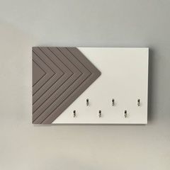 Designer key holder on a shield in trendy colors