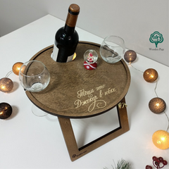 Wine table with legs as a gift for mother-in-law