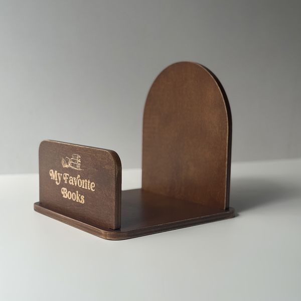 Book stand with engraved inscription