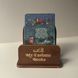 Book stand with engraved inscription