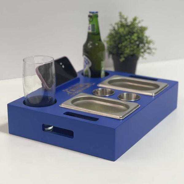Kumu beer tray in blue