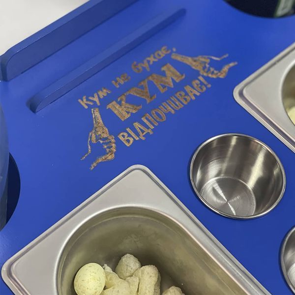 Kumu beer tray in blue