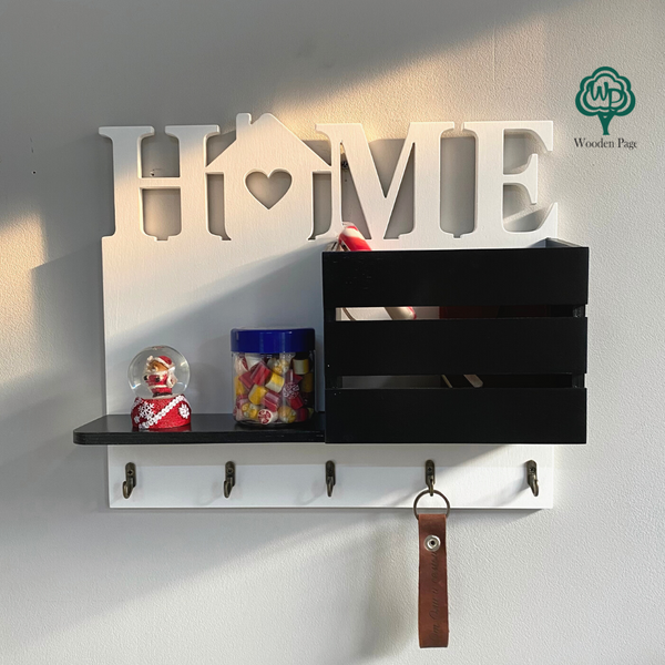 Shelf for keys with hooks in the hallway HOME modern