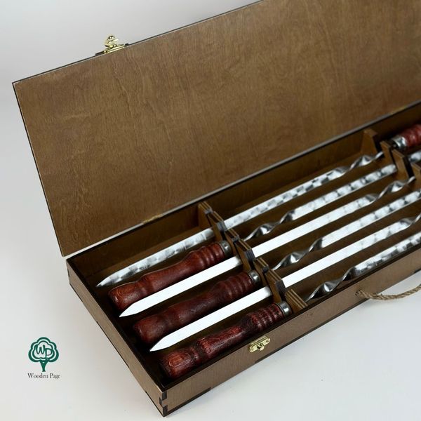 Skewers with engraving as a gift