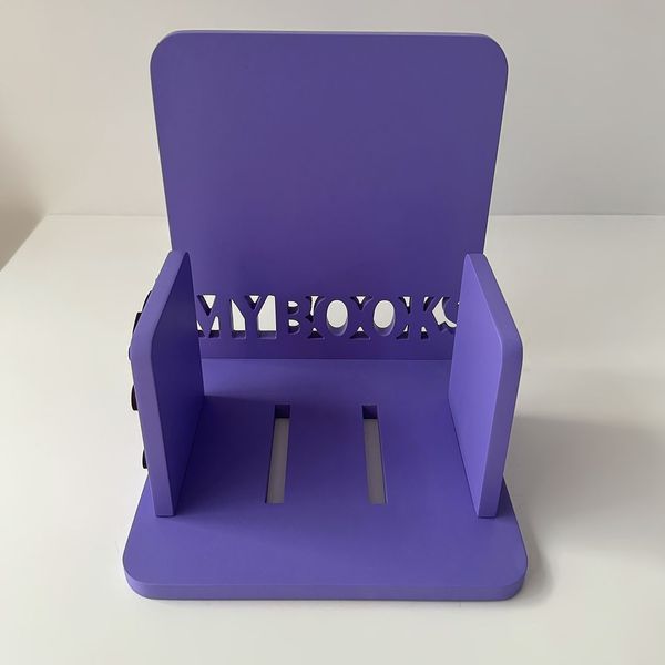 Purple book stand