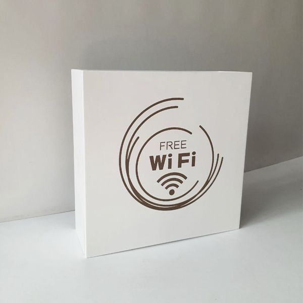 Wi-Fi router box with engraving