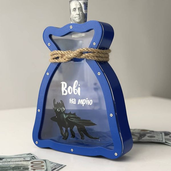 Piggy bank for money as a gift for a man