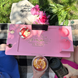 Стіл для пікніку в рожевому кольорі фото 4