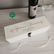 Wedding wine box with names and wedding date