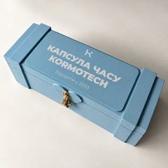 Time capsule with logo