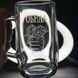 Beer glass with interesting engraving