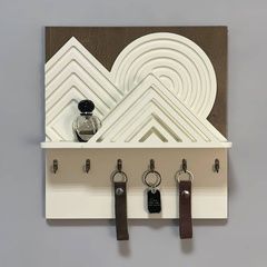 Designer key holder with shelf in original color