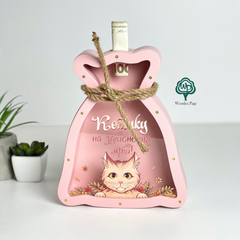 Piggy bank for banknotes "To make your cat's dreams come true"