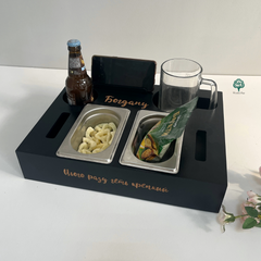 Beer box for a gift in black