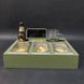 Beer and snack tray with interesting engraving