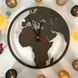 Тематичний настінний годинник карта світу фото 1