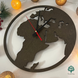 Тематичний настінний годинник карта світу фото 2