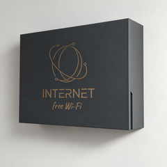 Настенная полочка для роутера WI-FI с надписью