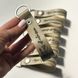 Genuine leather keychains with engraving