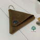 Leather coin purse with snap button
