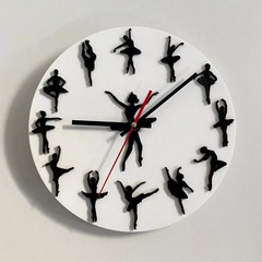 Ballerina themed wall clock
