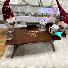 A table for the bed as a gift for your loved one