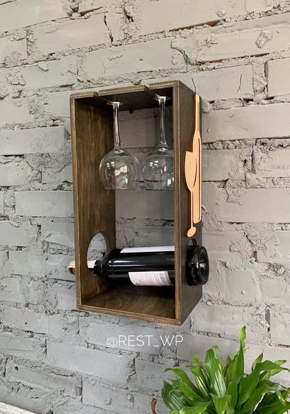 Shelf for storing glasses and wine Accent