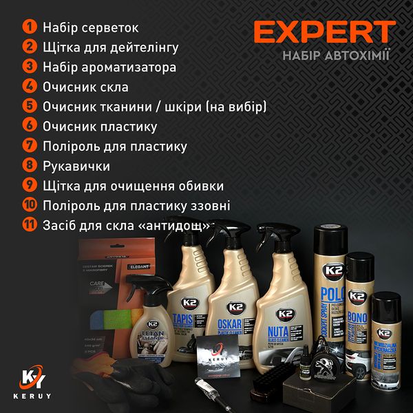 Подарочная косметичка для авто, набор автохимии "Expert" 1