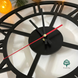 Декоративний годинник для оселі з фанери, діаметр 35 см фото 2