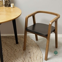 Designer chair for home made of wood