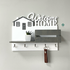 Wall key holder Welcome home