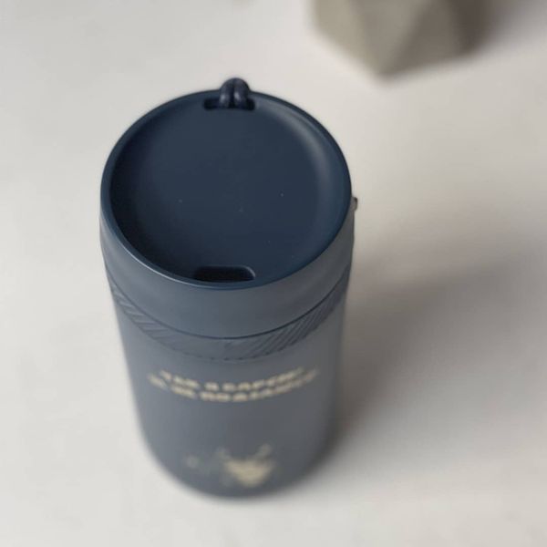 Thermal cup with a funny phrase as a gift