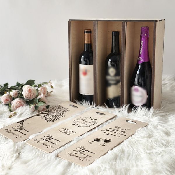 3 compartment time capsule for wine with engraving