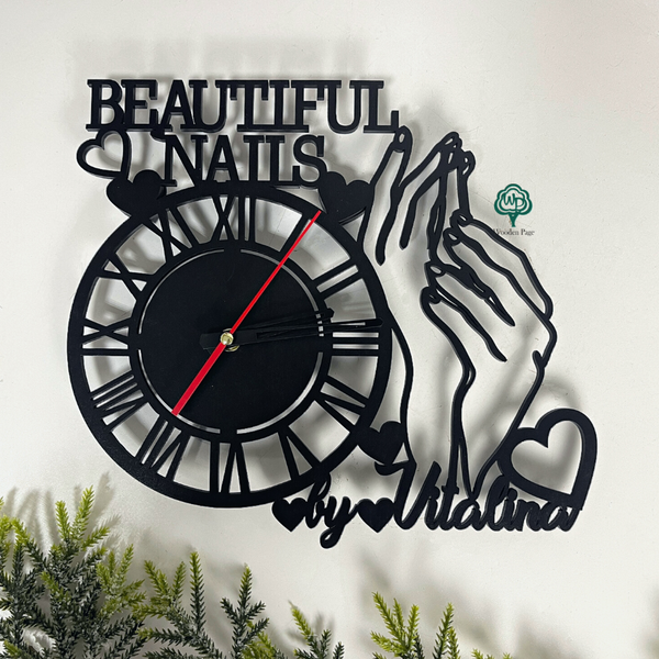 Wall clock for a manicurist to order