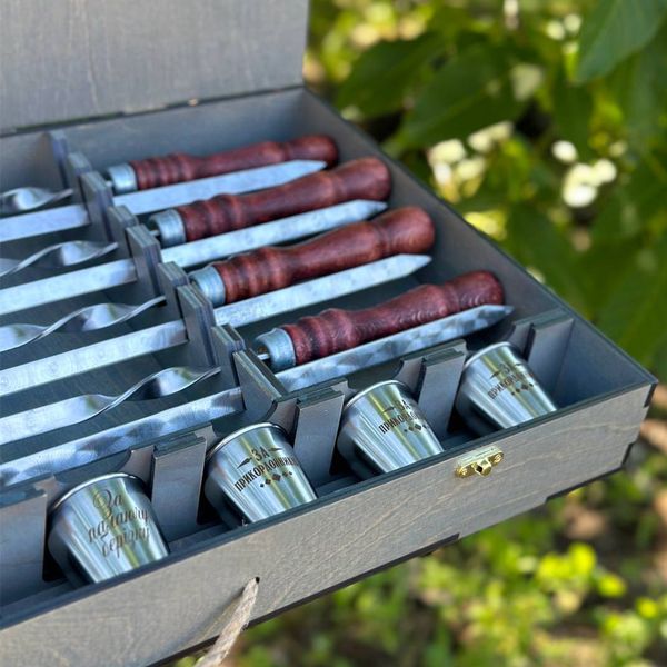 Gift set for cooking barbecue, gift to the military