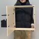 Designer key holder for the shield "Welcome Home" in beige and black