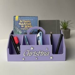 Stationery organizer for a girl as a gift