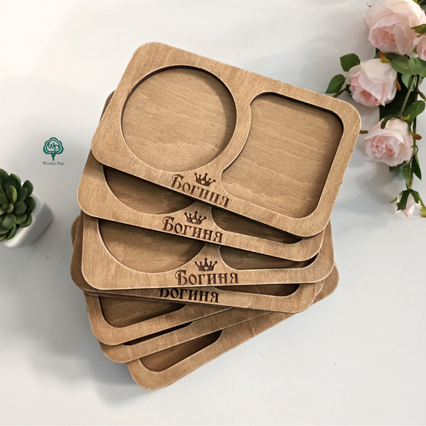 Cup coasters as gifts for colleagues