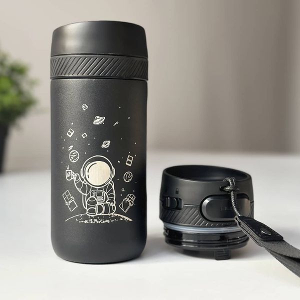 Thermal mug with engraving for a corporate gift