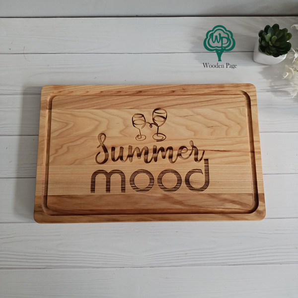 Rectangular picnic board Summer mood